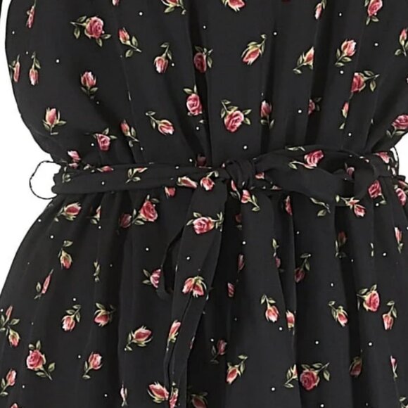 Disney Princess Womens Medium Floral Romper Bell Sleeves - Picture 6 of 6